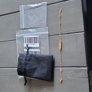 Brand new 18K Gold Mini Initial Custom Bracelet either for nns or snn